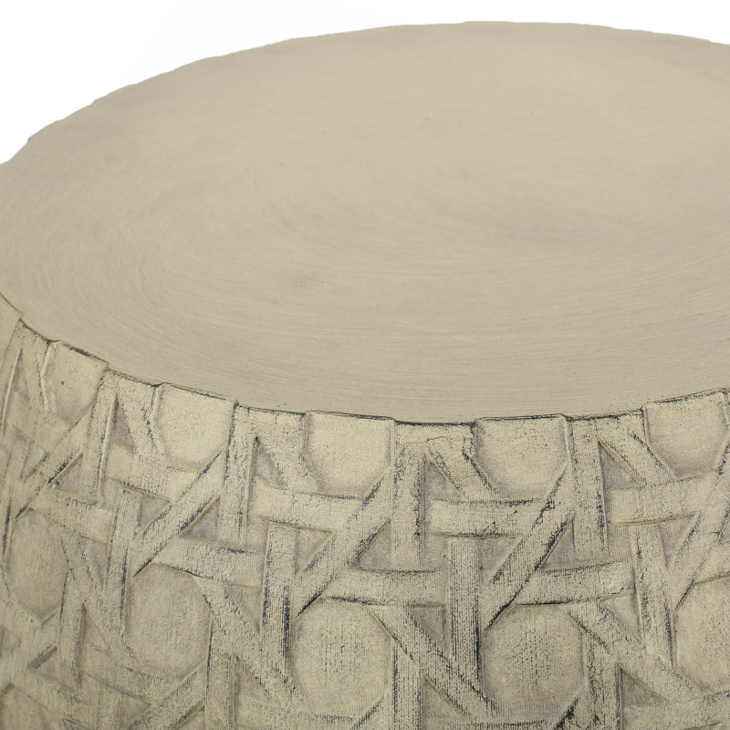 Table d'appoint d'extérieur en béton léger