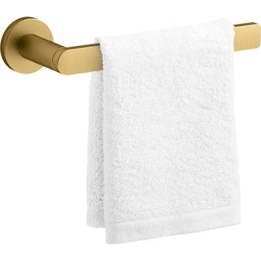 KOHLER Avail Vibrant Brushed Moderne Brass Wall Mount Single Towel Ring in  the Towel Rings department at