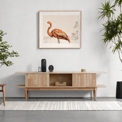 Meuble télé en bois massif au design unique