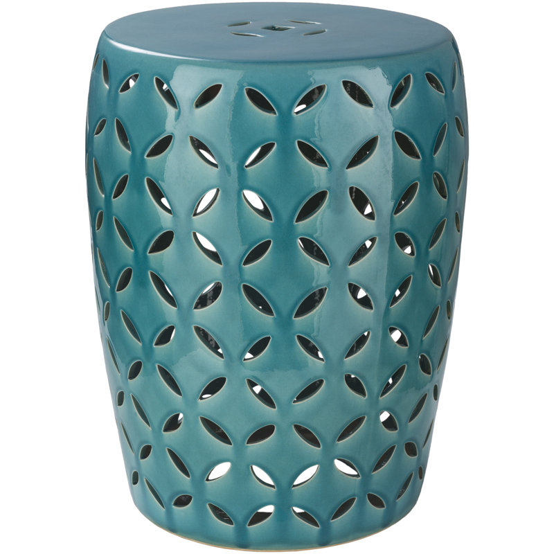 Tabouret de jardin Bahi, Bleu sarcelle