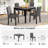 5-Piece Wooden Dining Table Set With 4 Chairs For Dining Room
