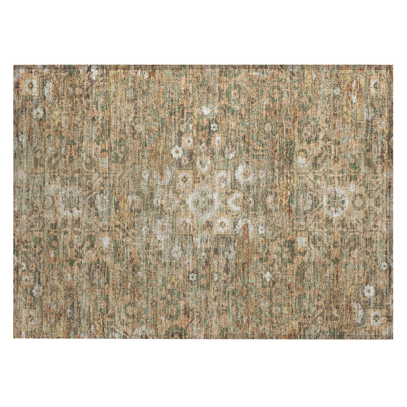 Tapis lavable à la machine intérieur / extérieur ACN2782 Global Chantille, Cuivre, 1 pi 8 po x 2 pi 6 po