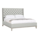 Michael Weiss California King Tufted Upholstered Panel Bed