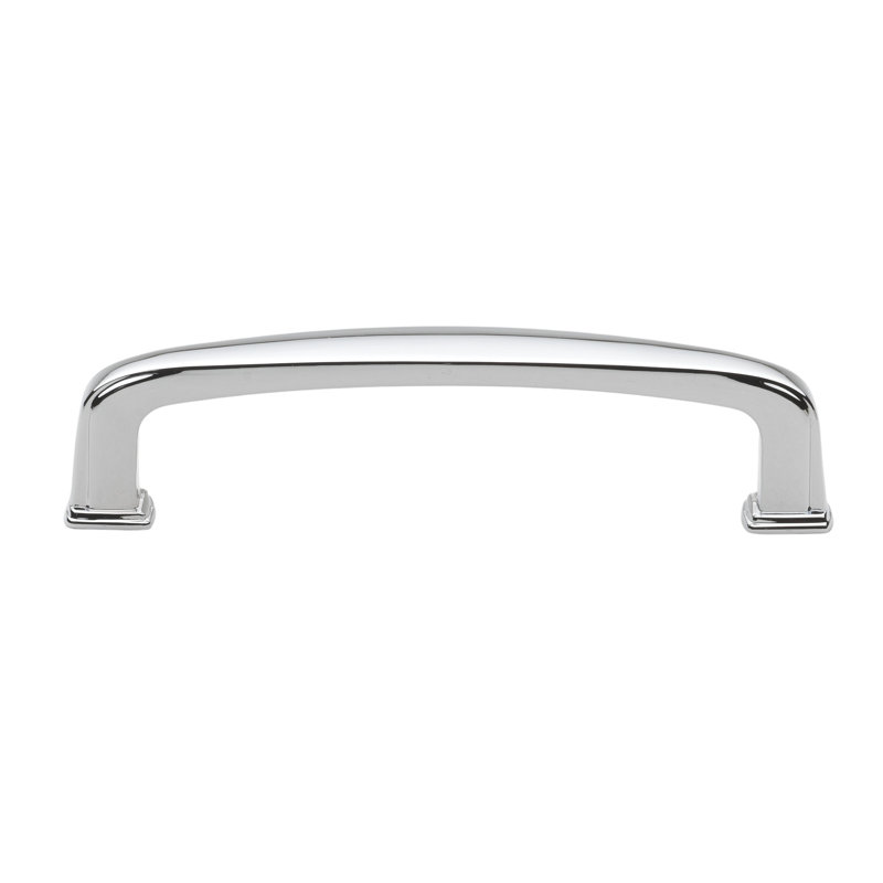 Ensemble de poignées à barre centrale 3 3/4 "Deco, Chrome poli