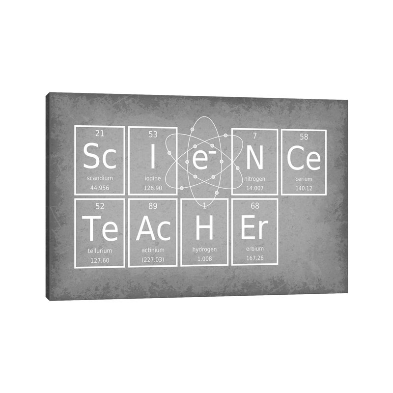 Science Teacher - Wrapped Canvas Print, 20.32 cm H x 30.48 cm W