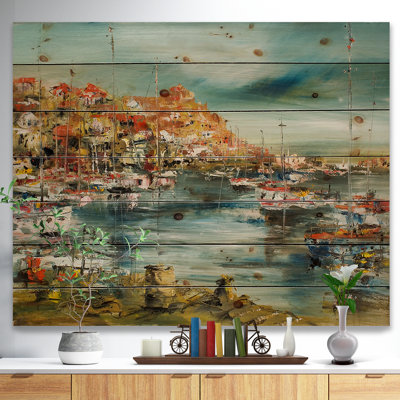 « port on the méditerranée sea », peinture