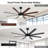 72" Smart Dimmable LED Ceiling Fan with Remote and APP Control, Double-Sided Wood Blades,3 Colors LED Light, 6 Speeds Reversible DC Motor, Timer, 6''/12'' Downrods-212591675