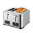 Salton 4 Slice Digital Stainless Steel Toaster
