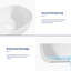  19" X 13'' Oval Vitreous China Bathroom Vessel Sink