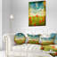 Coussin décoratif floral avec coussins lombaires