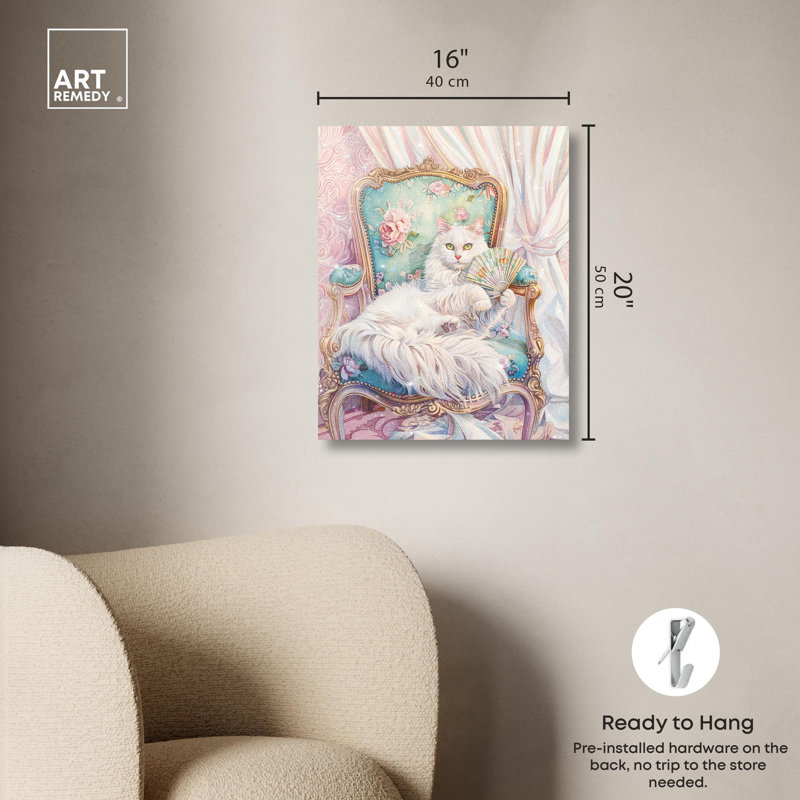 «An Aristocat Canvas» par Art Remedy, H 20 po x l 16 po x P 1,5 po, Toile tendue