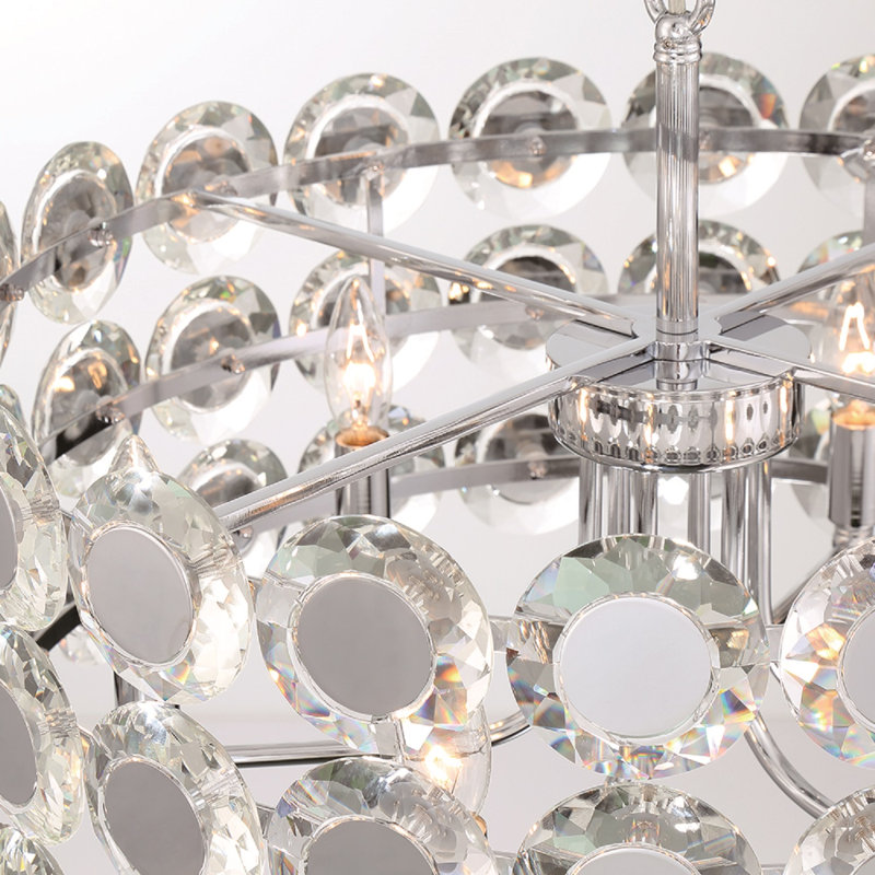Perrene 24 light Chandelier in Chrome