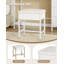 Dressing Table Stool, Vanity Stool with Steel Legs, Soft Padded Dressing Table Chair with Non-Slip Foot Pads for Makeup Room, Bedroom, Entryway, White 