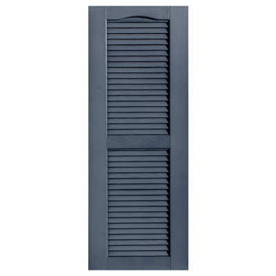 Cathedral Top Custom Open Louver Shutters Pair