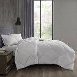 Oversized Down Alt Comforter with HeiQ Smart Temp Treatment White