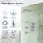 Wall‑Mounted Dual 12" Thermostatic Rain Shower System with Handheld Shower and Body Jets-93931725