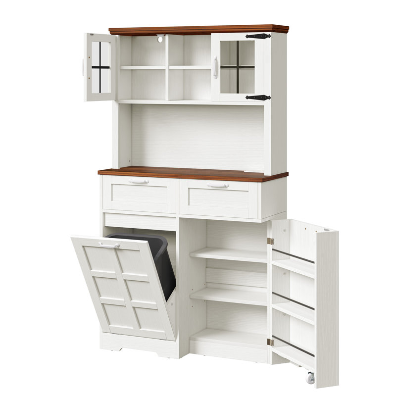 Garde-manger 69 po Cindylou, Blanc / brun