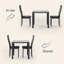 3 - Piece Glass Top Dining Set-1107657458