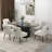 Dinnington Velvet Upholstered Side Chair With Black Legs-480444295