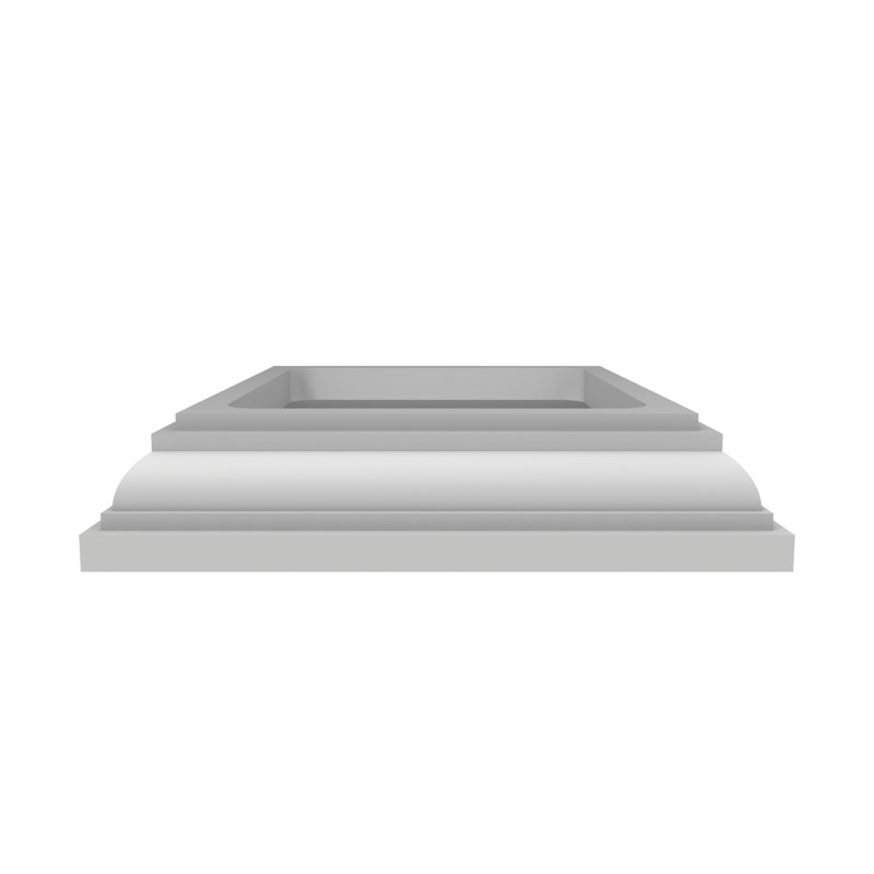 6''W x 6''D Heritage Base Trim White
