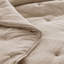 Ensemble de courtepointe brodée en coton 3 pièces, taupe-130473807