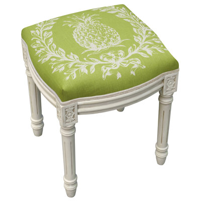 Pineapple Solid Wood Accent Stool