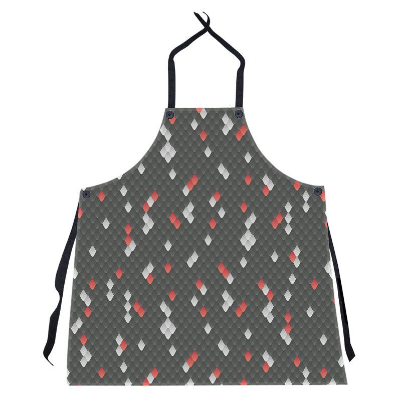 Katelyn Elizabeth Bib Apron, Black/Red