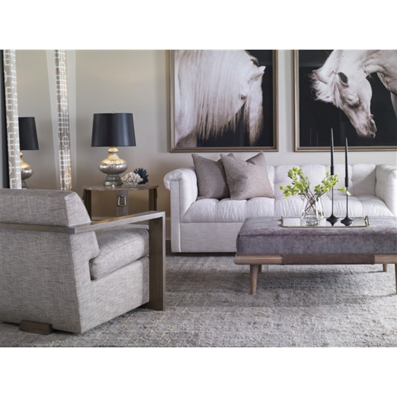 Thom Filicia Home 32" Wide Upholstered Armchair, Bennett Carolina, Havana