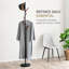 Porte-manteau autoportant en acier de 70 po, simple, avec crochets en bois, peu encombrant Yamazaki Home-15616697