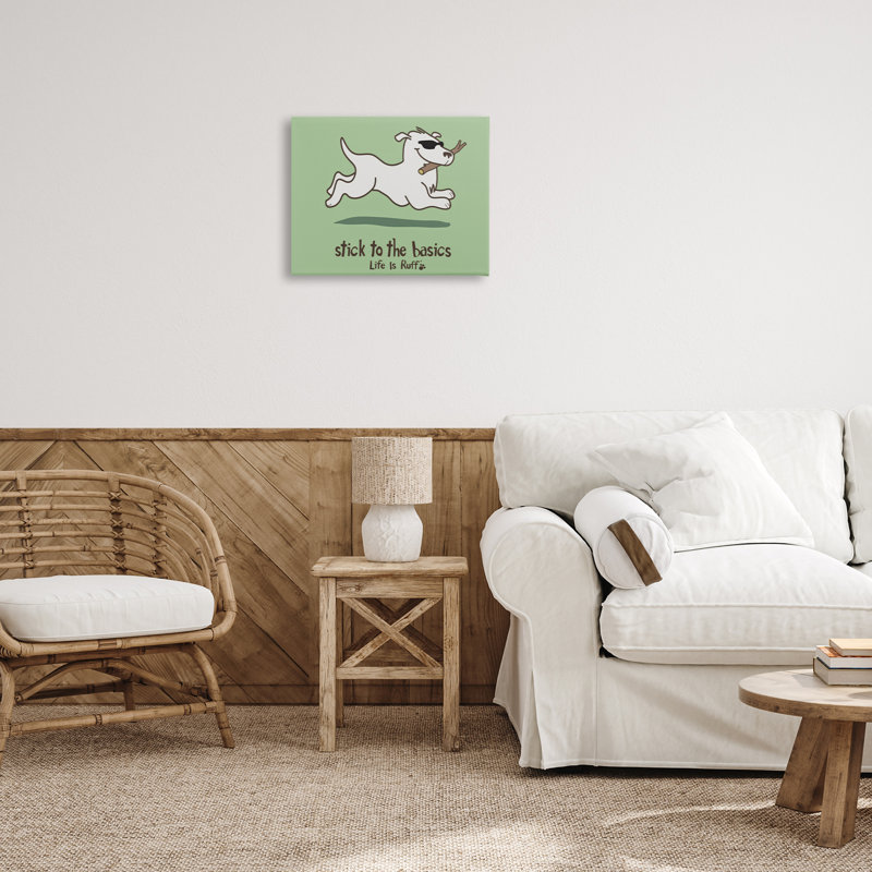  «Stick To Basics Dog» par LIR, H 16 po x l 20 po