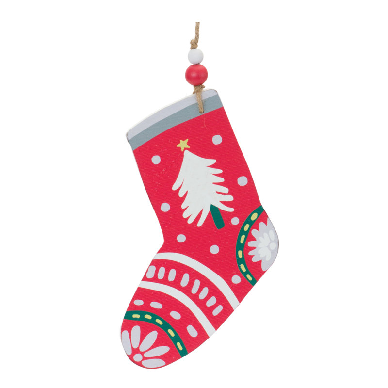 Getter 7'' Wood Holiday Shaped Ornament