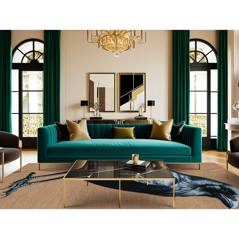  Tapis lavable à carreaux, Rond 4 pi