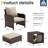 Billmont Wicker/Rattan 2 Person Seating Patio Conversation Sets With Ottoman-1874327760