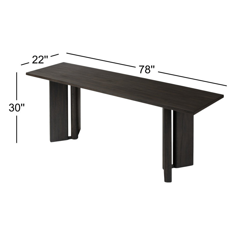 Huxley 78'' W Console Table, Black