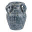 Vase de table classique à double anse pour intérieurs rustiques - Vase à fleurs artisanal pour salon, bibliothèque ou table-526956469-526956468-526956471