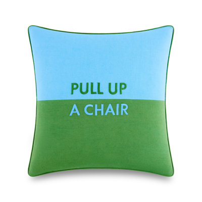 kate spade new york Scallop Edge Throw Pillow, 18" x 18" Purple Decorative Pillow for Beds or Sofas