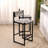 Upholstered Counter Stool with Metal Frame