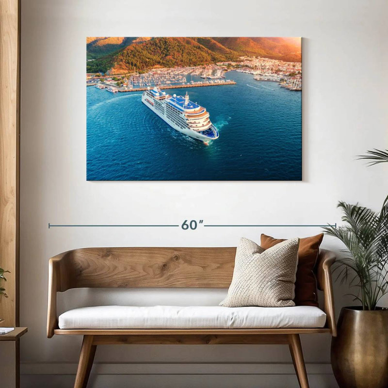 Cruise Ship Harbor, 30" H x 45" W