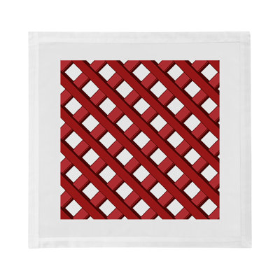 Serviettes de table en satin de coton Timothy Corrigan Jardin Francais