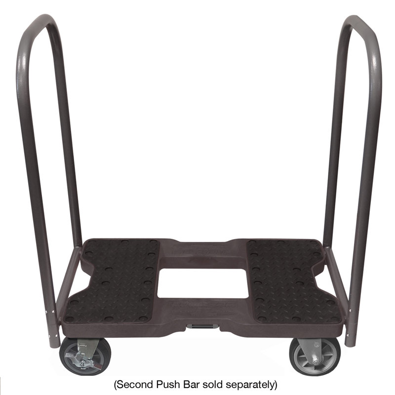 SNAP-LOC 1,500 lb All-Terrain E-Track Push Cart Dolly, Black