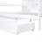 Full Size Wooden Daybed With 3 Drawers, USB Ports And Desk