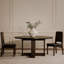 Glenn Round Dining Table Dark Brown