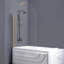 Porte de baignoire sans cadre l 33 po x H 58 po - Porte de douche en verre trempé-97893731