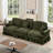Elegant Mid Century Oversized Two Seater Sofa Couch with Flared Arms, Removable Skirts and Spindle Legs, Ideal for Living Room Comfort-706317308-706317305