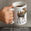 Silhouette d'orignal 15 oz. Tasse décorative en céramique