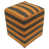 Orange foncé / laine noire