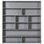 Lit double superposé double en gris - 2 tiroirs et armoire à couches multiples pour une chambre d'amis soignée et durable-1870657736-1870657738
