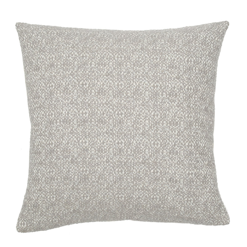 Comstock Square Pillow Cover & Insert, Light Gray