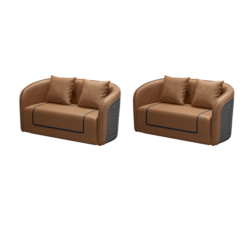 Quickman 55.1'' Faux Leather Loveseat