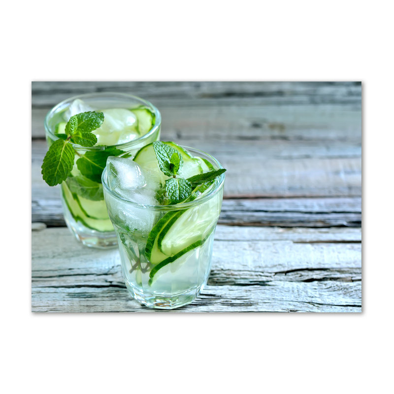 Cucumber Water 1 Piece Wrapped Canvas Wall Art